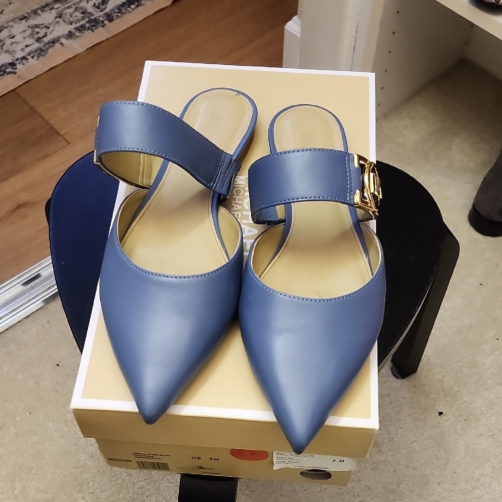 Michael Kors Blue Women's Mules